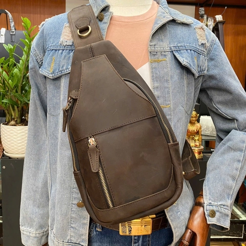 Sản xuất túi đeo chéo (túi bao tử) - Mẫu 010