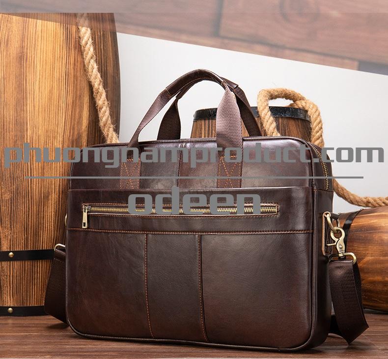 Sản xuất túi xách da bò nam - Mẫu 004